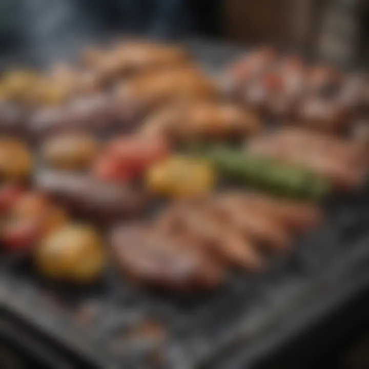 Variety of grill types on display