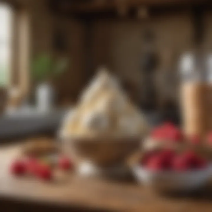 Locally sourced ingredients displayed in a rustic setting