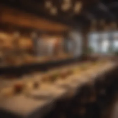 Vibrant Atmosphere of Dining Experience Vibrant atmosphere of a bustling restaurant