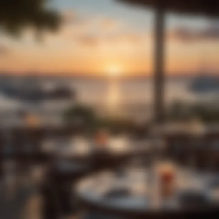 Scenic waterfront dining with breathtaking views