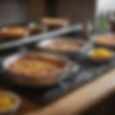 Elegant presentation of dishes made using a small oven