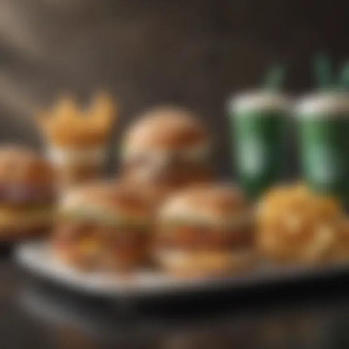 A selection of fresh lunch items from Starbucks