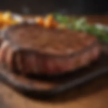 Steak Cooked to Perfection Sizzling steak cooked to perfection