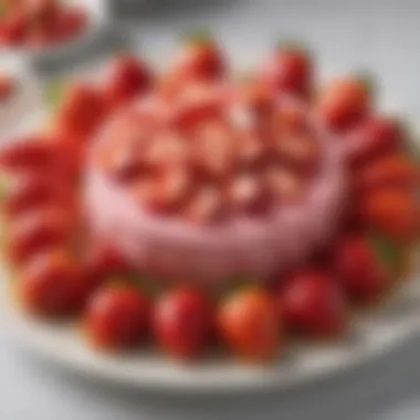 Colorful strawberry dessert platter showcasing variety
