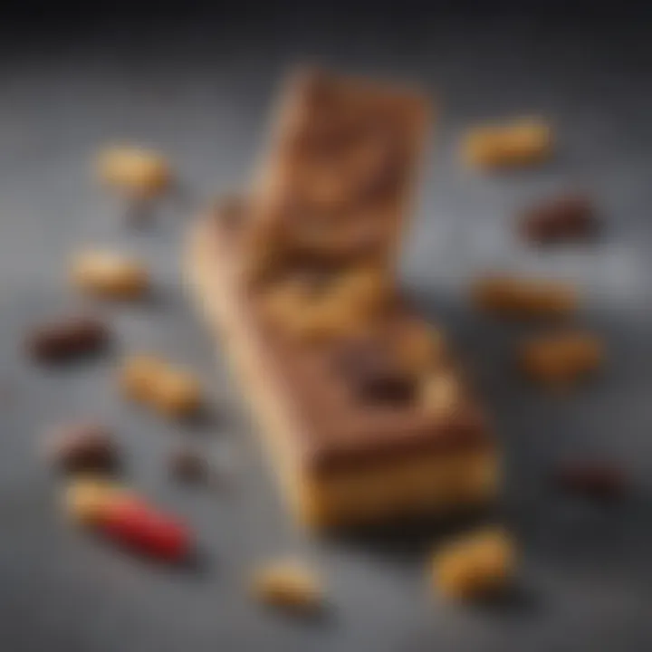 Close-up of a Twix bar with customized ingredients, highlighting the concept of culinary personalization