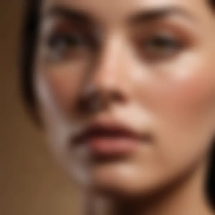 A detailed view of skin tones influenced by environmental factors