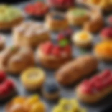 Assorted Pastries and Fresh Fruits An elegant display of assorted pastries and fruits
