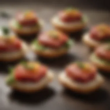 A collection of various crispy rice tuna variations presented elegantly.