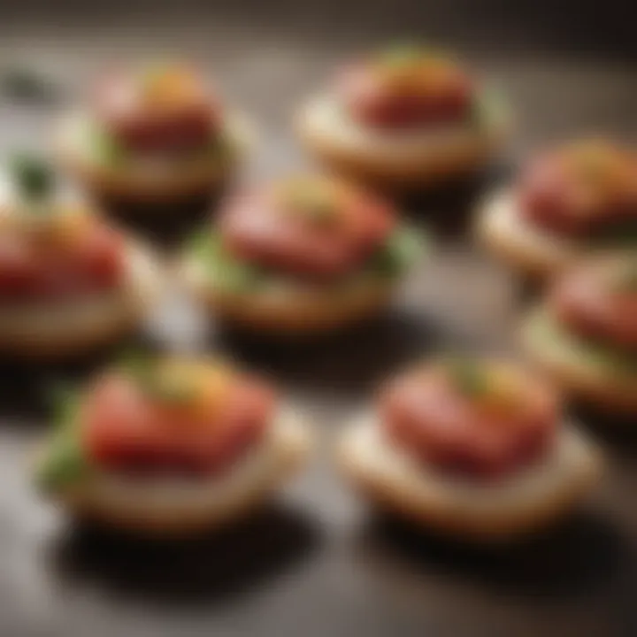 A collection of various crispy rice tuna variations presented elegantly.