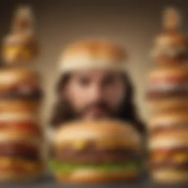 A collage showcasing various interpretations of Cheeseburger Jesus across cultures