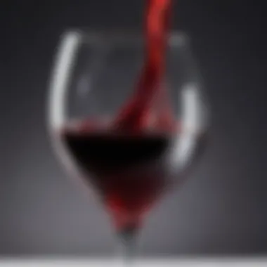 Glass of Cabernet Sauvignon A close-up of a glass filled with deep red Cabernet Sauvignon wine