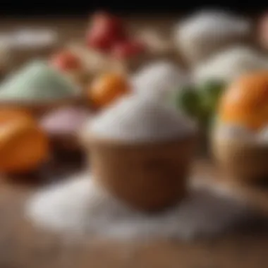 Global Salt Varieties A collection of salt varieties arranged artistically, representing global culinary traditions.