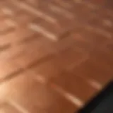 High-quality copper cooking mats showcasing their shiny surface