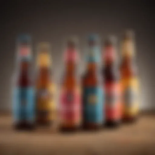 A selection of diverse non-alcoholic beers showcasing various brands and flavors.