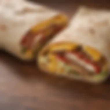 Nutritional Insights of the Breakfast Wrap Nutritional breakdown of the McDonald's Breakfast Wrap on a stylish infographic