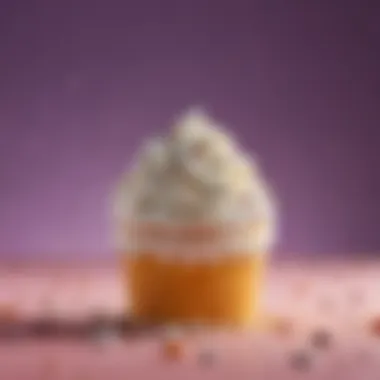 A whimsical depiction of the Mini McFlurry positioned against a vibrant backdrop.