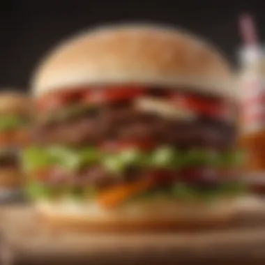 Consumer Experience with the Whopper Consumer enjoying the Whopper in a lively setting