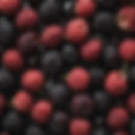 A vibrant close-up of fresh blackberries showcasing their rich color and texture