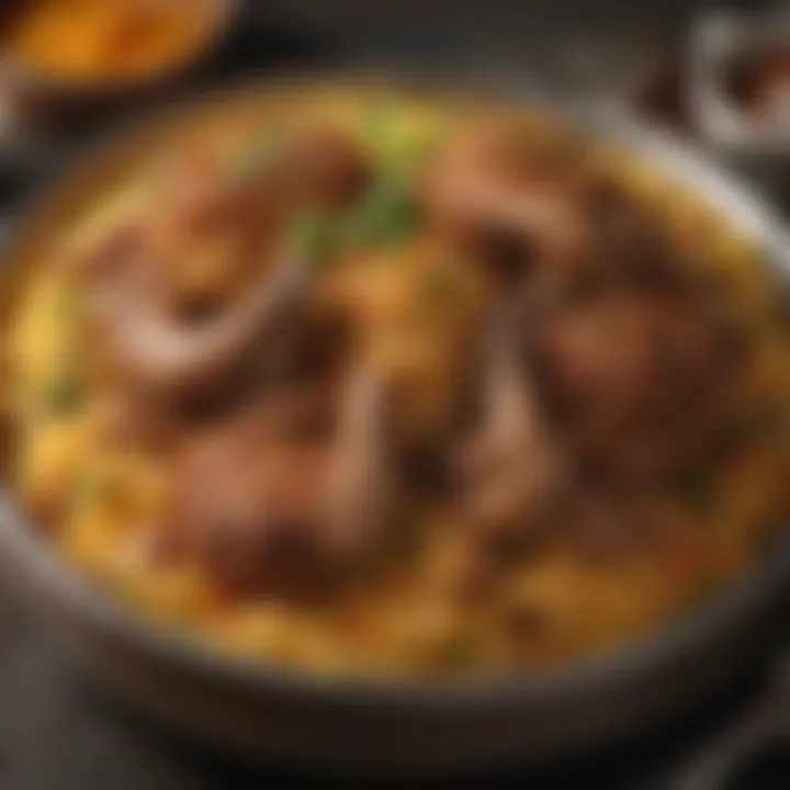 Cultural elements surrounding the enjoyment of mutton biryani