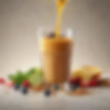 An array of ingredients for tea smoothies, highlighting nutritional benefits and vibrant colors.