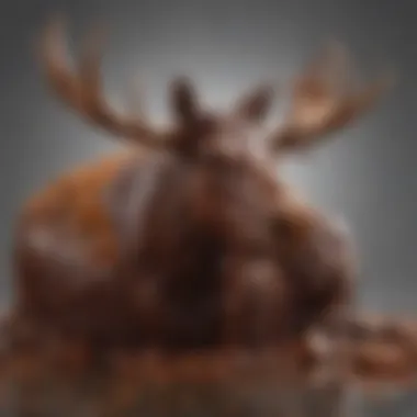 Silky Chocolate Moose Filling Close-up of the silky chocolate moose filling