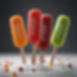 Vibrant assortment of Skittles Ice Pops showcasing various colors and flavors