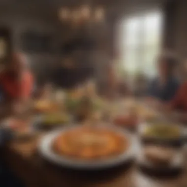 Celebrating Community Through Cuisine A beautifully set dining table reflecting communal joy.