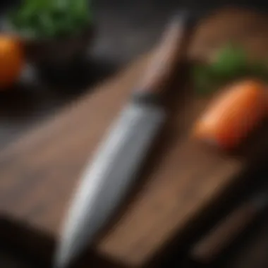 The Artistry of Japanese Knife Craftsmanship Exquisite Japanese knife with intricate details