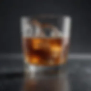 Thawed Half and Half A glass of half and half with visible texture changes after thawing.