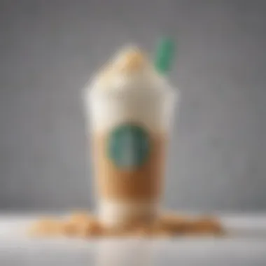 Nutritional Insights of White Beverages An infographic showcasing the nutritional information of white Starbucks drinks