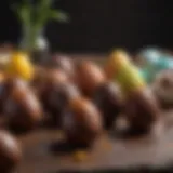 Artisan crafted Easter chocolate eggs
