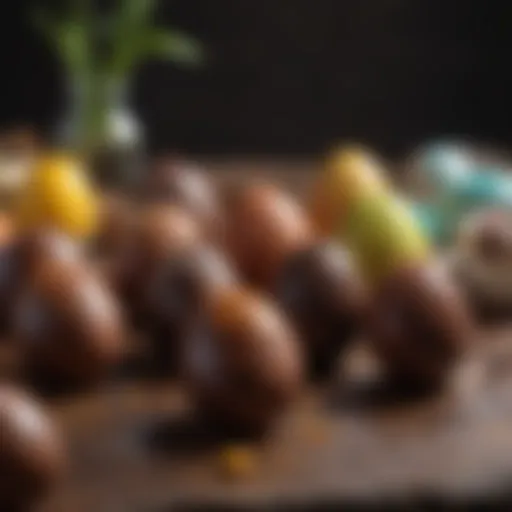 Artisan crafted Easter chocolate eggs