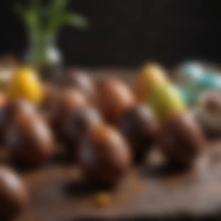 Artisan crafted Easter chocolate eggs