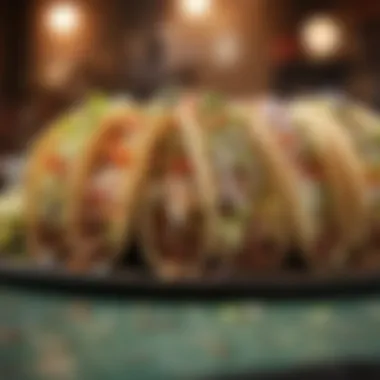 Unique Flavors of Tijuana Flats Tacos A close-up of Tijuana Flats Tacos showcasing unique flavors