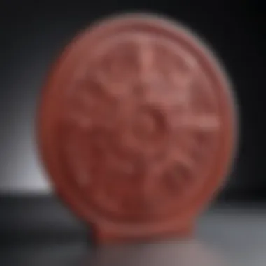Close-up of Tupperware mold showcasing intricate design