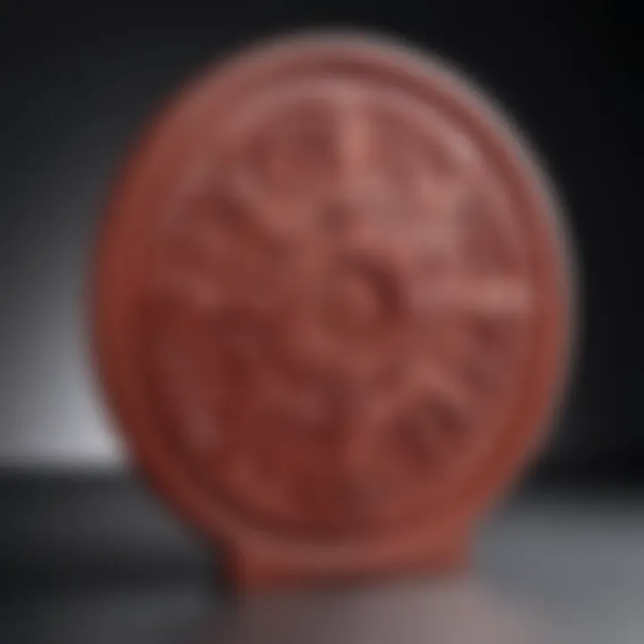 Close-up of Tupperware mold showcasing intricate design