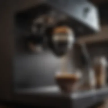 User Interface of Advanced Coffee Makers User-friendly interface on a modern coffee maker
