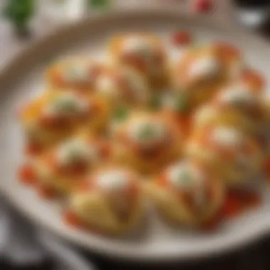 Stuffed Pasta Shells with Ricotta Filling Stuffed pasta shells filled with ricotta