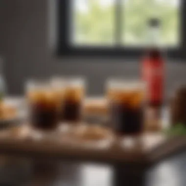 Flavor Pairings with Willow and Everett Cold Brew An elegant setup displaying various flavor pairings with cold brew coffee