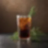 A glass filled with Willow and Everett Cold Brew showcasing its rich color and texture