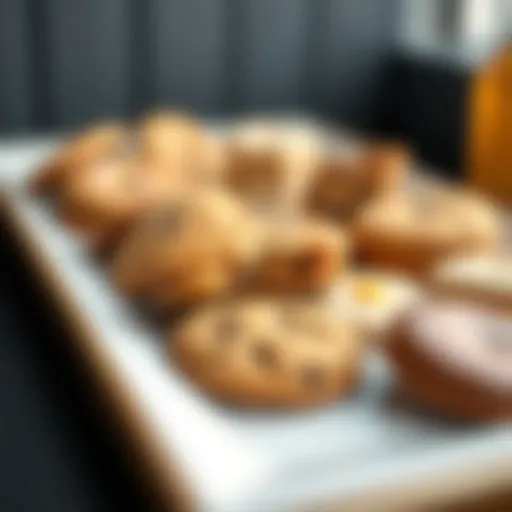 A beautifully arranged platter of assorted New York cookies showcasing various textures and flavors