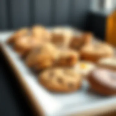 Assorted New York Cookies A beautifully arranged platter of assorted New York cookies showcasing various textures and flavors