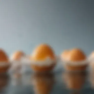 Comparison of Egg Freshness Through Buoyancy Test A visual comparison of fresh, slightly aged, and old eggs floating in water.
