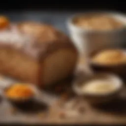 Ingredients for flourless gluten-free bread including seeds and nuts