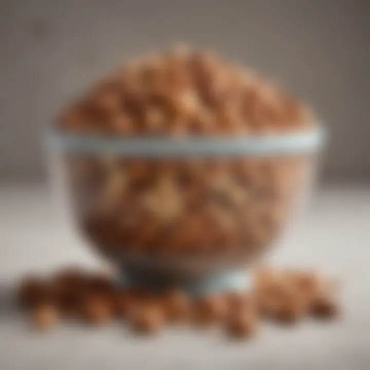 A close-up of a bowl filled with nuts and seeds