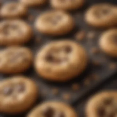 A freshly baked low carb cookie with a rich texture