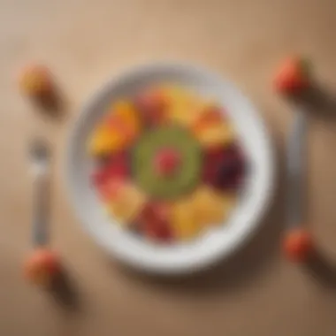 Portion Control: Fruits on Your Plate A balanced plate showcasing fruit portion control.