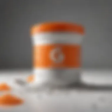 Gatorade Zero Powder in a container with a scoop