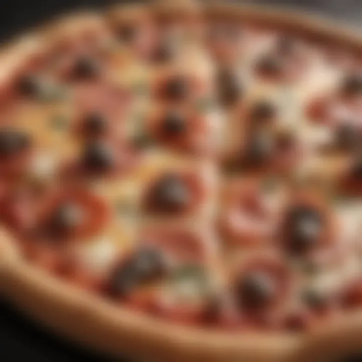 Map highlighting different geographical regions and their pizza prices