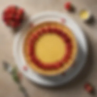 Elegant Presentation of a Gluten-Free Tart An elegantly plated gluten-free tart showcasing culinary artistry